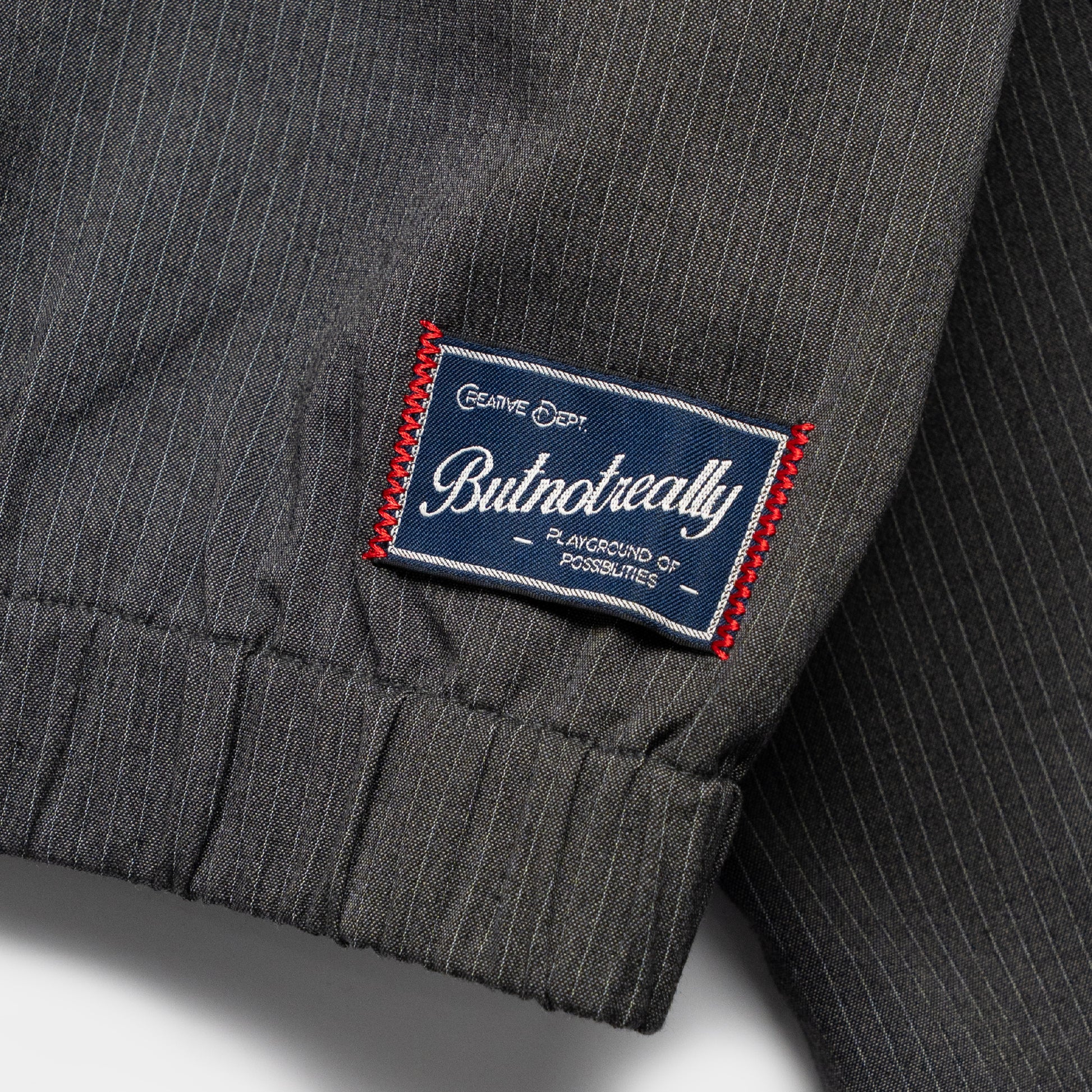 ButNotReally™ Graphic Pinstripe Jacket