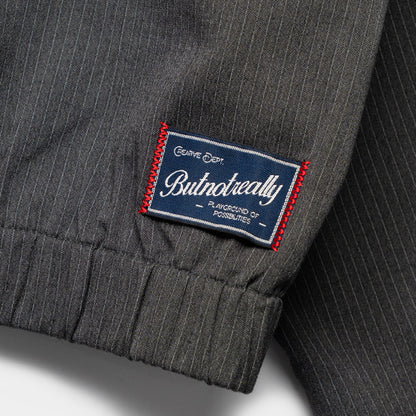 ButNotReally™ Graphic Pinstripe Jacket