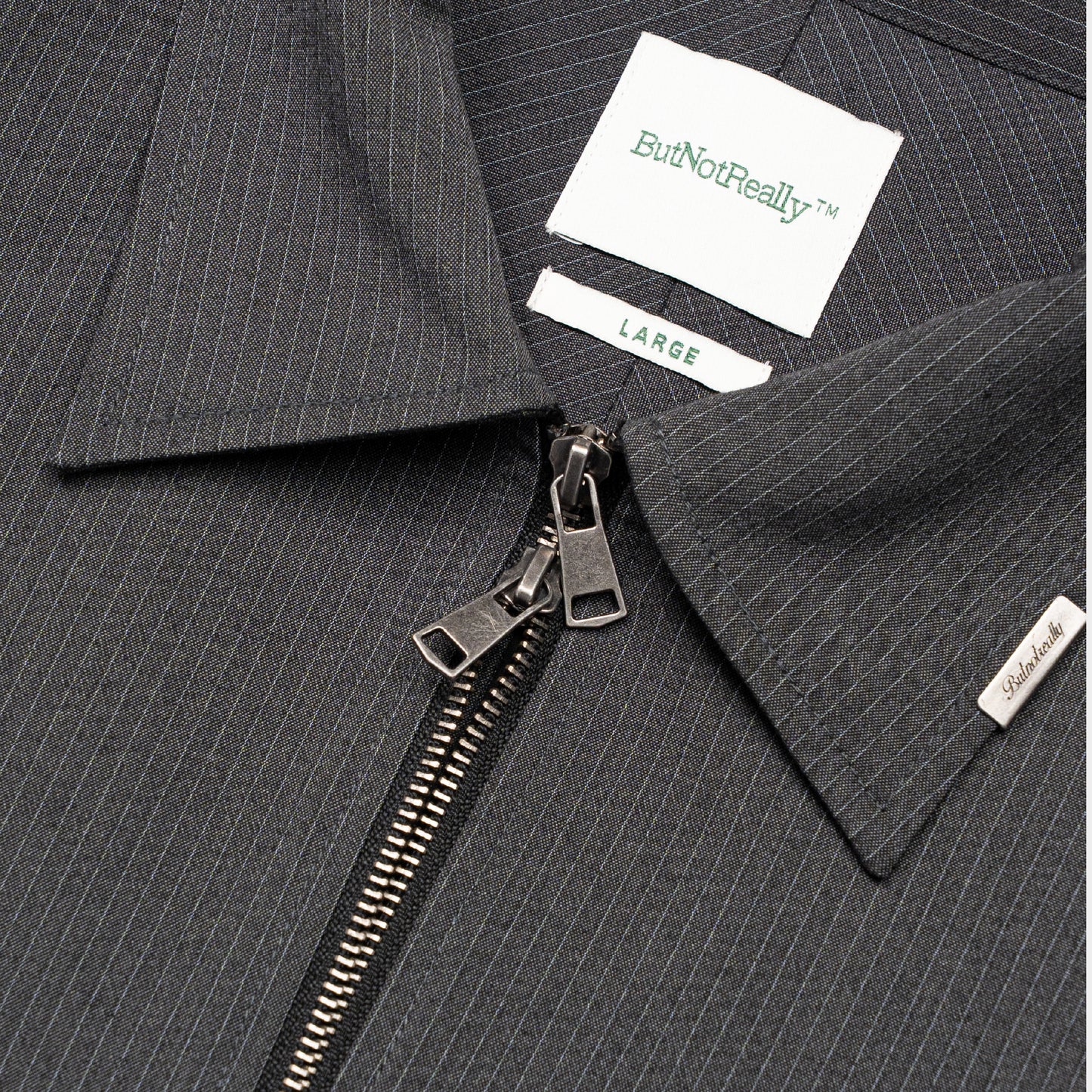 ButNotReally™ Graphic Pinstripe Jacket