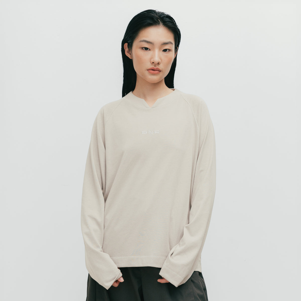 ButNotReally™ Graphic Cotton Oversized Long Sleeve Tee