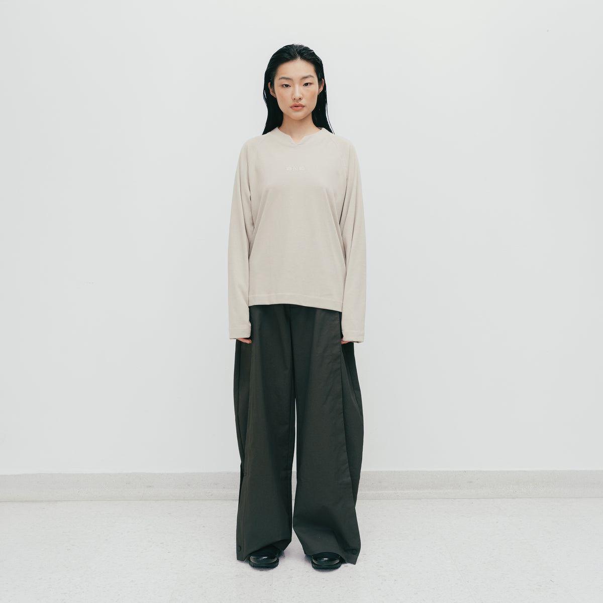 ButNotReally™ Graphic Cotton Oversized Long Sleeve Tee