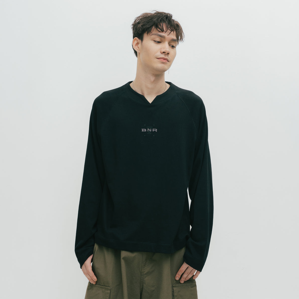 ButNotReally™ Graphic Cotton Oversized Long Sleeve Tee