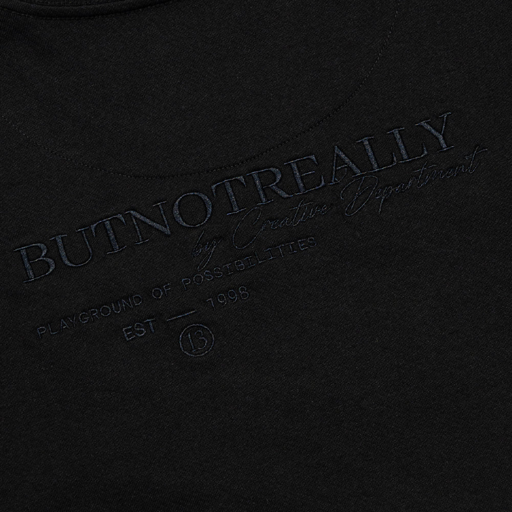 ButNotReally™ Graphic Interlock Oversized Polo Tee