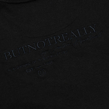 ButNotReally™ Graphic Interlock Oversized Polo Tee