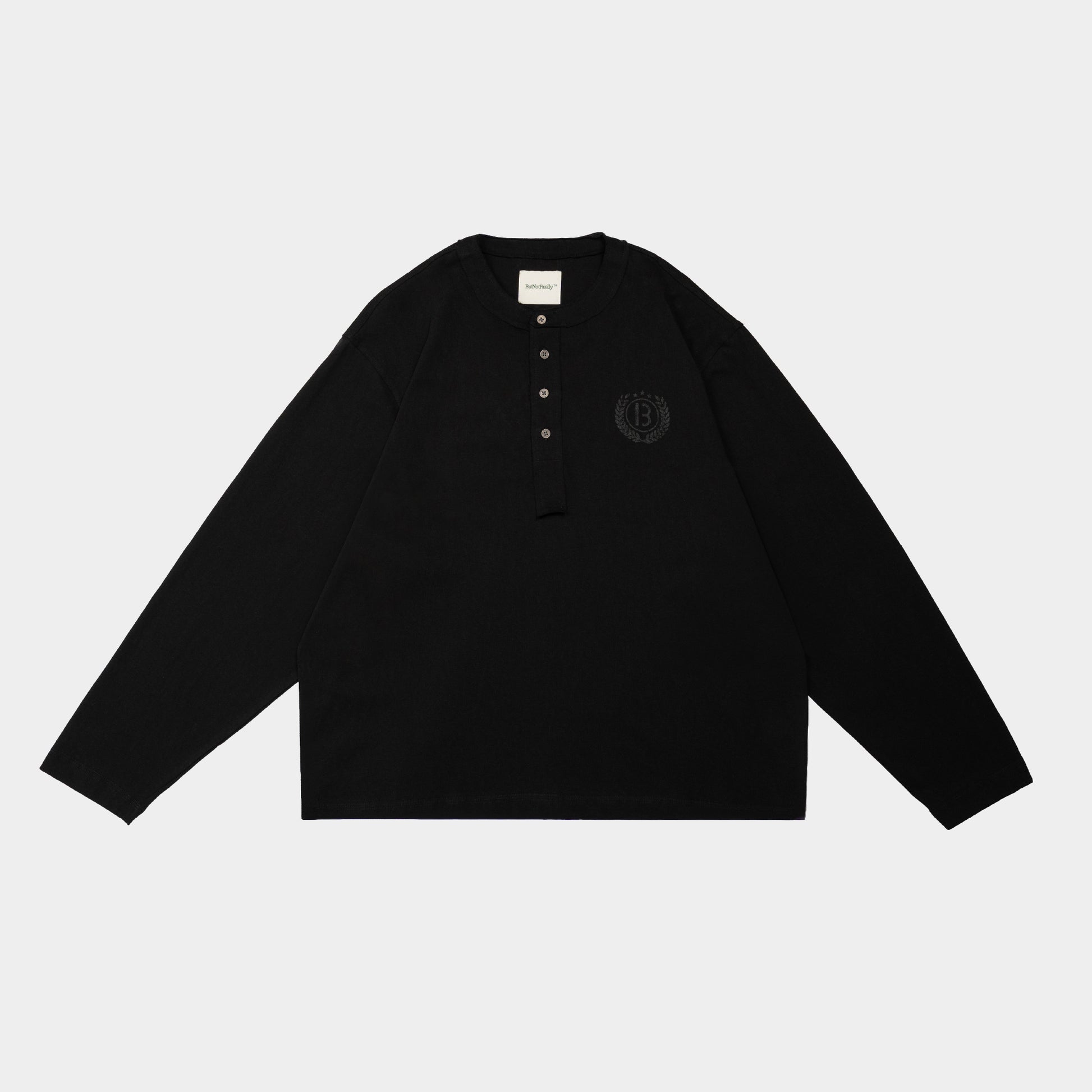 ButNotReally™ Graphic Cotton Oversized Long Sleeve Tee