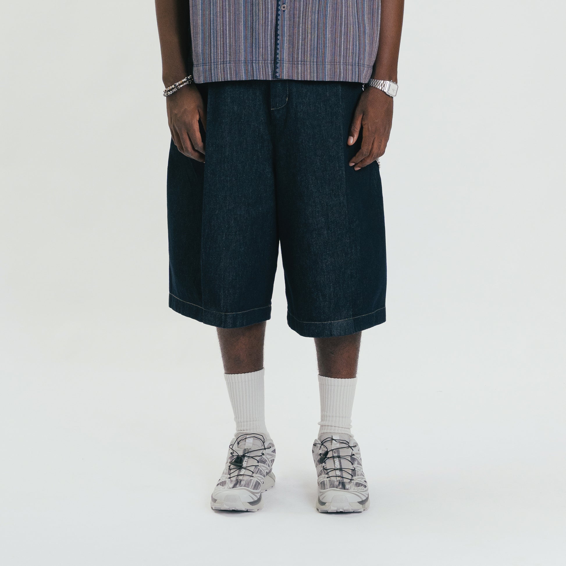 ButNotReally™ Core Denim Wide Pleated Half Pants atmos Kuala Lumpur