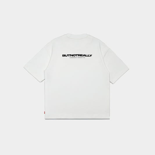 ButNotReally™ Graphic Interlock Oversized Tee