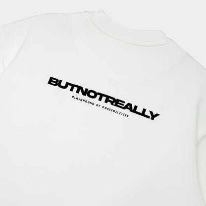 ButNotReally™ Graphic Interlock Oversized Tee