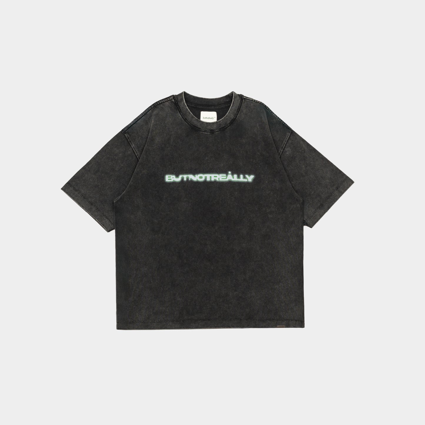 ButNotReally™ Stone-Washed Graphic Cotton Oversized Tee