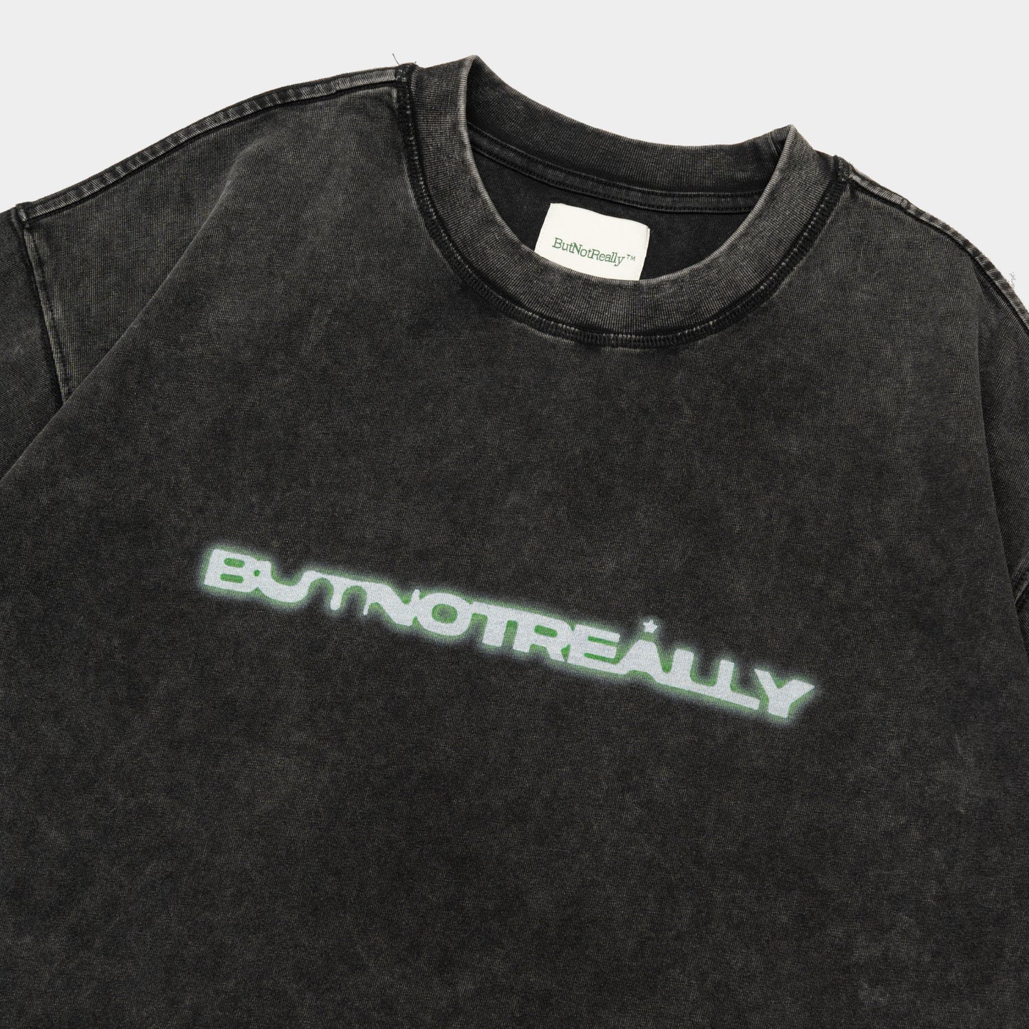 ButNotReally™ Stone-Washed Graphic Cotton Oversized Tee