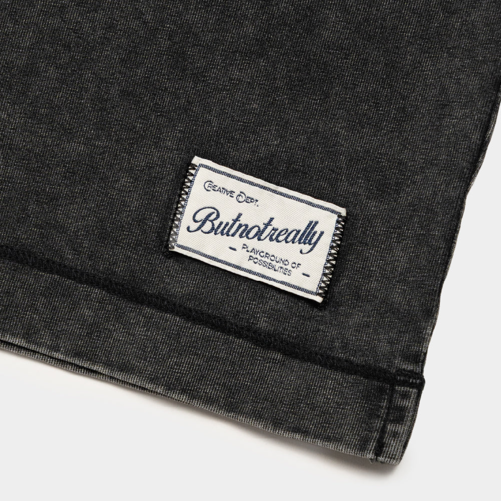 ButNotReally™ Stone-Washed Cotton Oversized Polo Tee