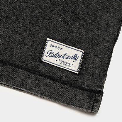 ButNotReally™ Stone-Washed Cotton Oversized Polo Tee