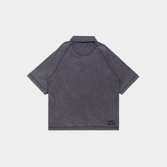 ButNotReally™ Stone-Washed Cotton Oversized Polo Tee