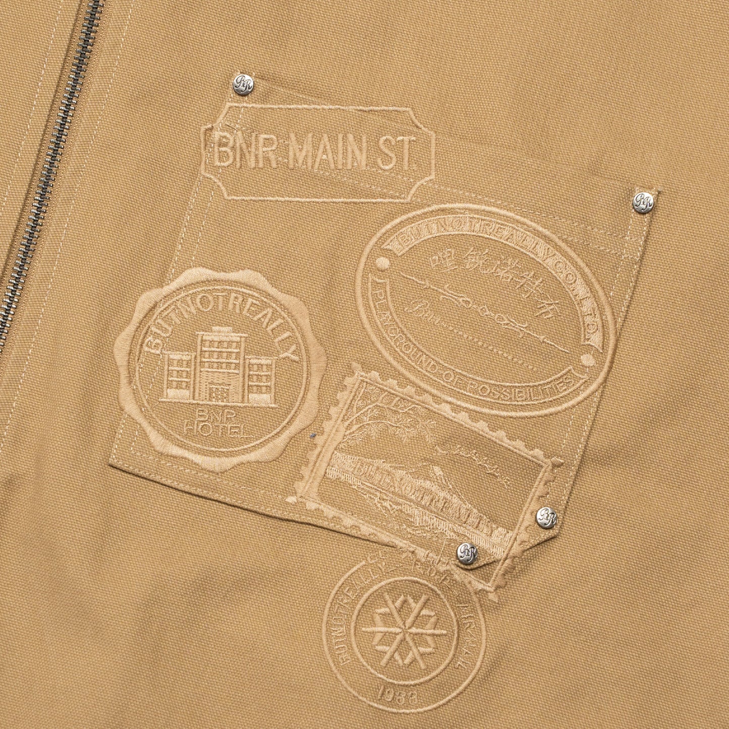 ButNotReally™ Graphic Cotton Boxy Cropped Jacket