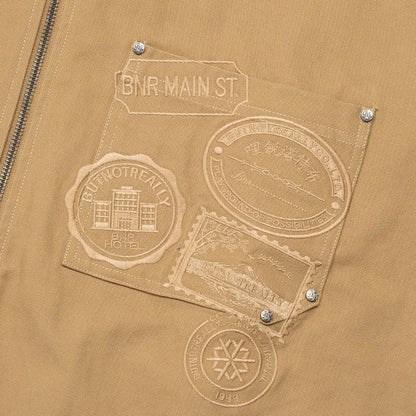 ButNotReally™ Graphic Cotton Boxy Cropped Jacket