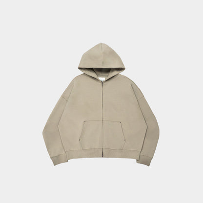 ButNotReally™ Core Interlock Oversized Zip Up Hoodie