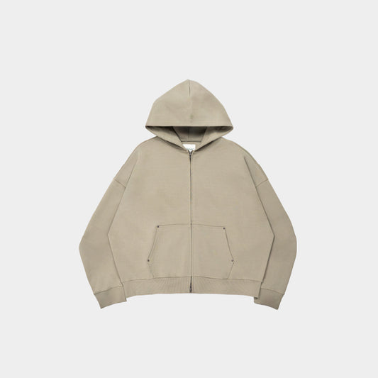 ButNotReally™ Core Interlock Oversized Zip Up Hoodie
