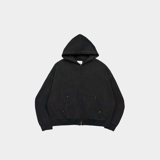 ButNotReally™ Core Interlock Oversized Zip Up Hoodie