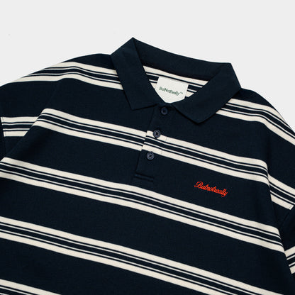 ButNotReally™ Interlock Stripes Polo Tee