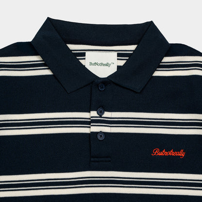 ButNotReally™ Interlock Stripes Polo Tee