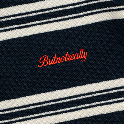 ButNotReally™ Interlock Stripes Polo Tee