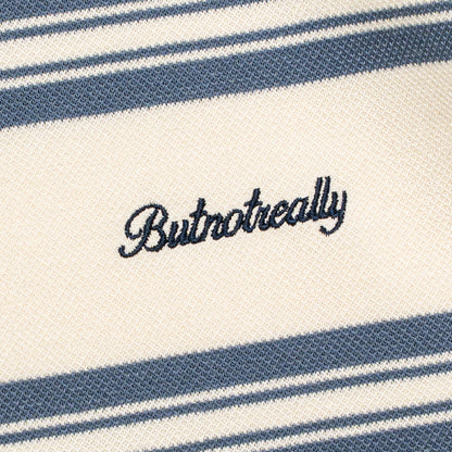 ButNotReally™ Interlock Stripes Polo Tee