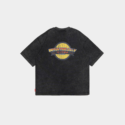 ButNotReally™ Stone-Washed Graphic Oversized Tee