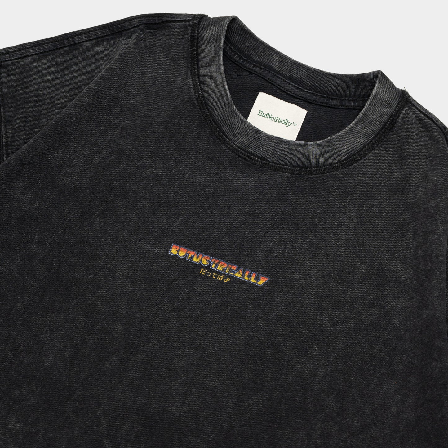 ButNotReally™ Stone-Washed Graphic Oversized Tee