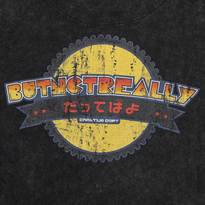 ButNotReally™ Stone-Washed Graphic Oversized Tee