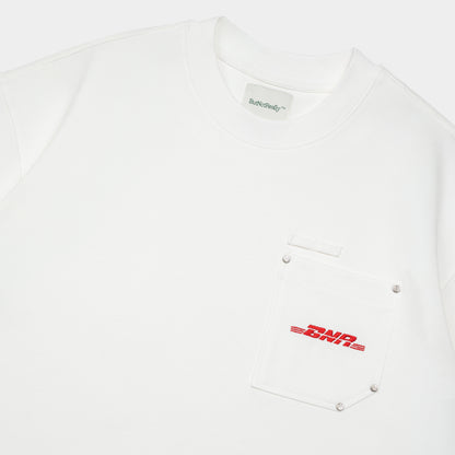 ButNotReally™ Graphic Interlock Oversized Pocket Tee