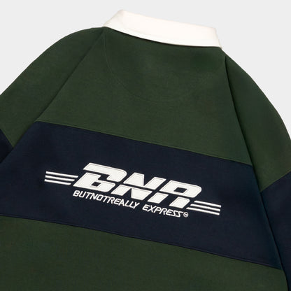 ButNotReally™ Graphic Interlock Long Sleeves Polo Tee