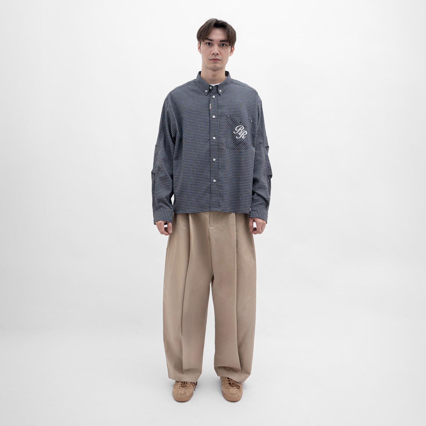 ButNotReally™ Graphic Cotton Long Sleeves Cropped Shirt