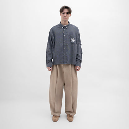 ButNotReally™ Graphic Cotton Long Sleeves Cropped Shirt