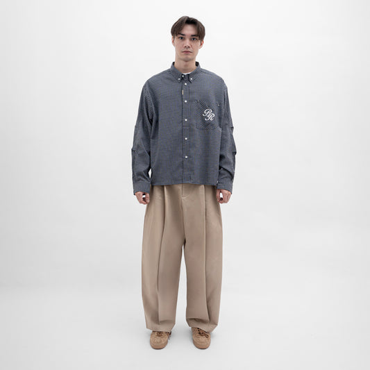 ButNotReally™ Graphic Cotton Long Sleeves Cropped Shirt