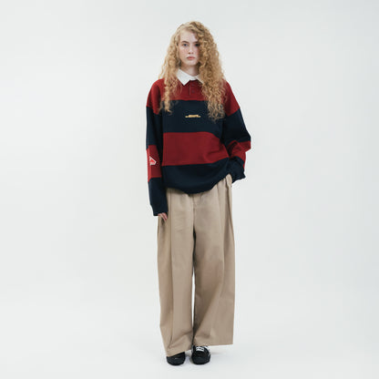 ButNotReally™ Graphic Interlock Long Sleeves Polo Tee