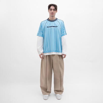 ButNotReally™ Graphic Mesh Oversized Tee