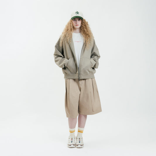 ButNotReally™ Core Interlock Oversized Zip Up Hoodie