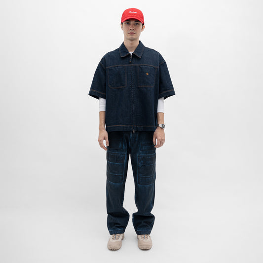 ButNotReally™ Dual-Zip Denim Cropped Fit Shirt