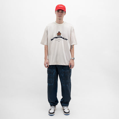 ButNotReally™ Graphic Stripes Oversized Jersey