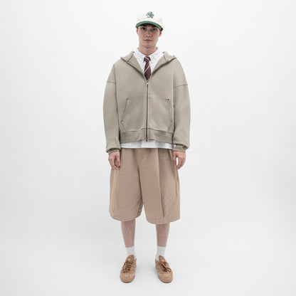 ButNotReally™ Core Interlock Oversized Zip Up Hoodie
