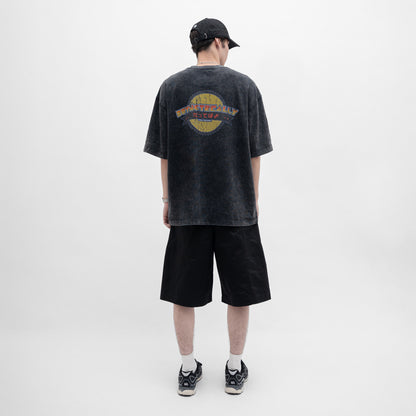 ButNotReally™ Stone-Washed Graphic Oversized Tee