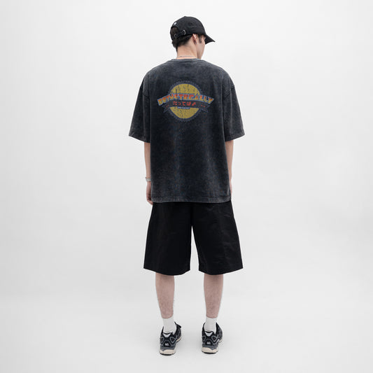 ButNotReally™ Stone-Washed Graphic Oversized Tee