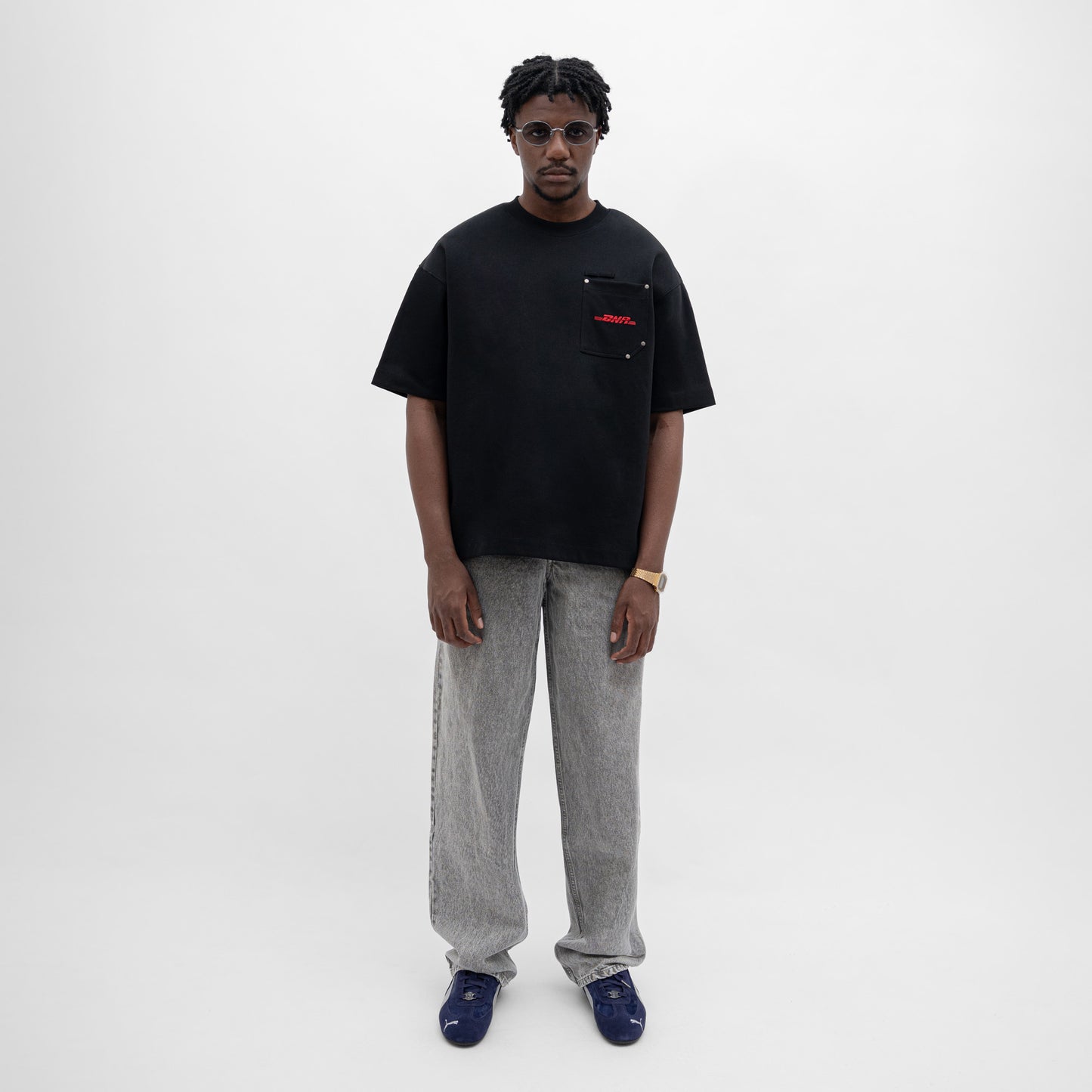 ButNotReally™ Graphic Interlock Oversized Pocket Tee