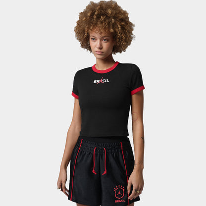 Jordan Graphic Brazil Crew Neck Top