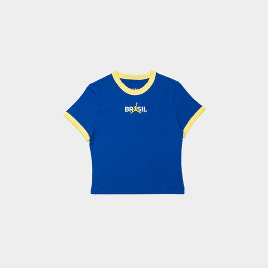 Brasil Futebol x Jordan Graphic Crew Neck Top