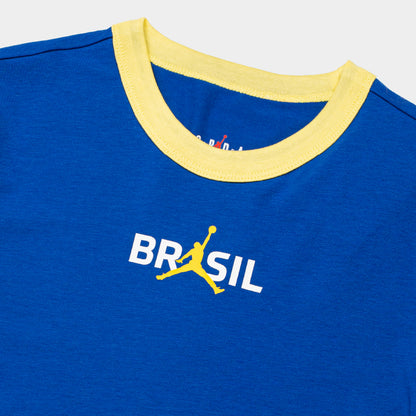 Brasil Futebol x Jordan Graphic Crew Neck Top