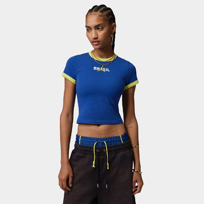 Brasil Futebol x Jordan Graphic Crew Neck Top