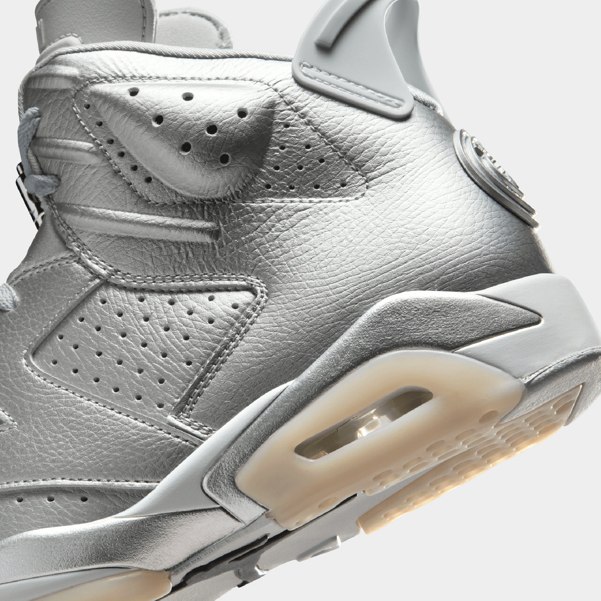 metallic grey jordans