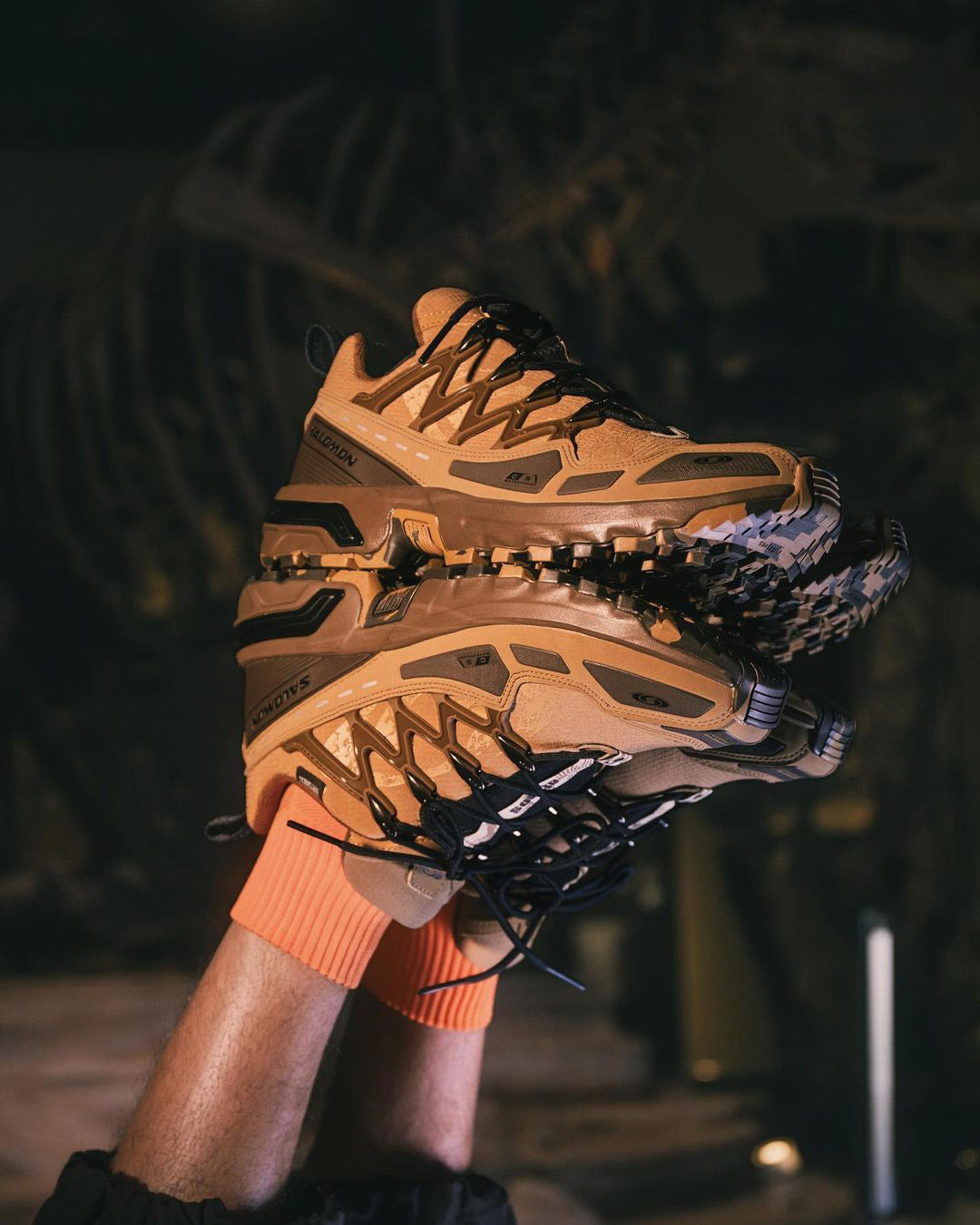 atmos and Salomon partner up again to present the Salomon ACS + CSWP atmos “Strata Fossil”