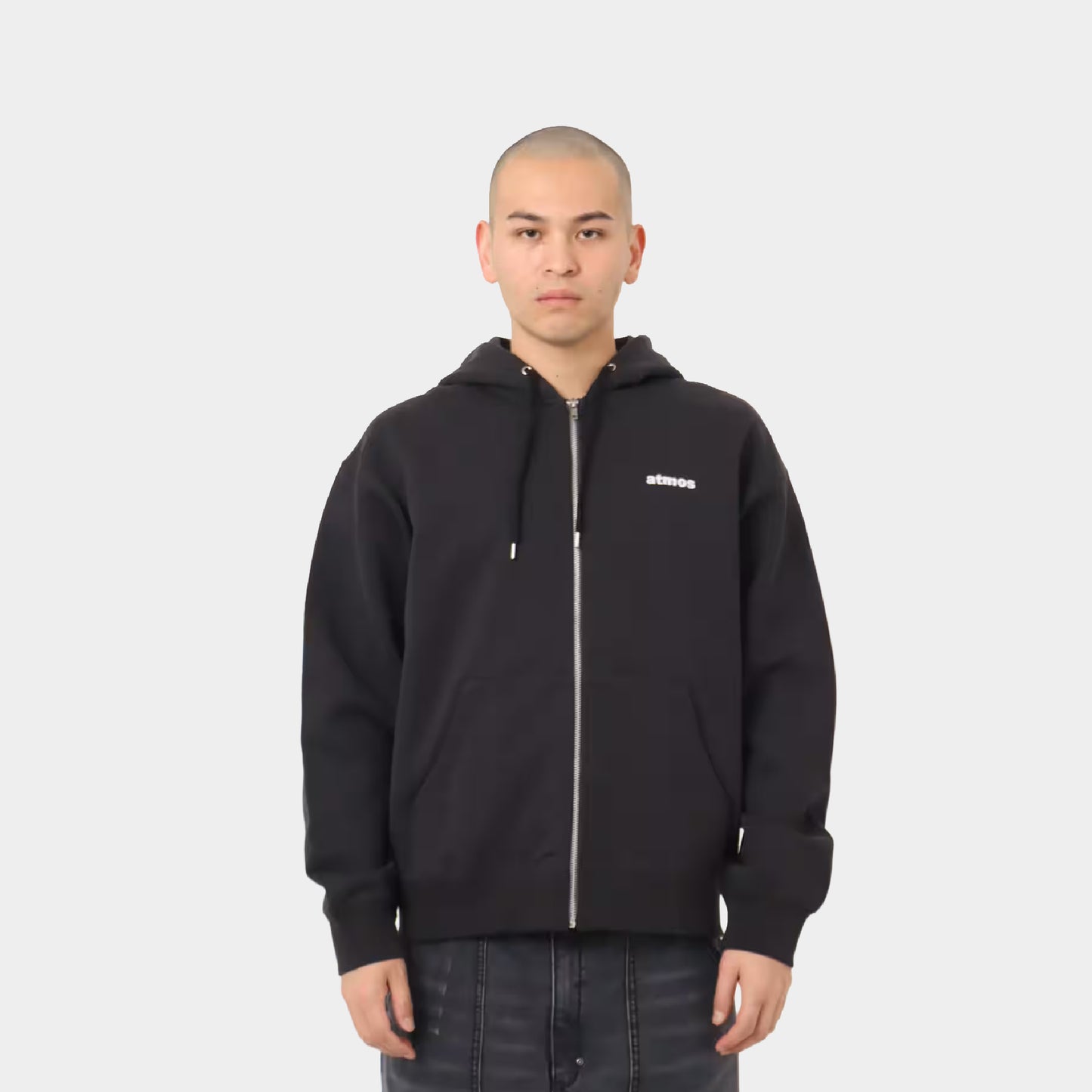 atmos Sakura Motif Zip-up Hooded Sweatshirt